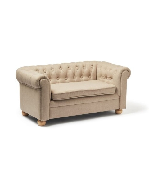 sofa dla dzieci Chesterfield beżowa